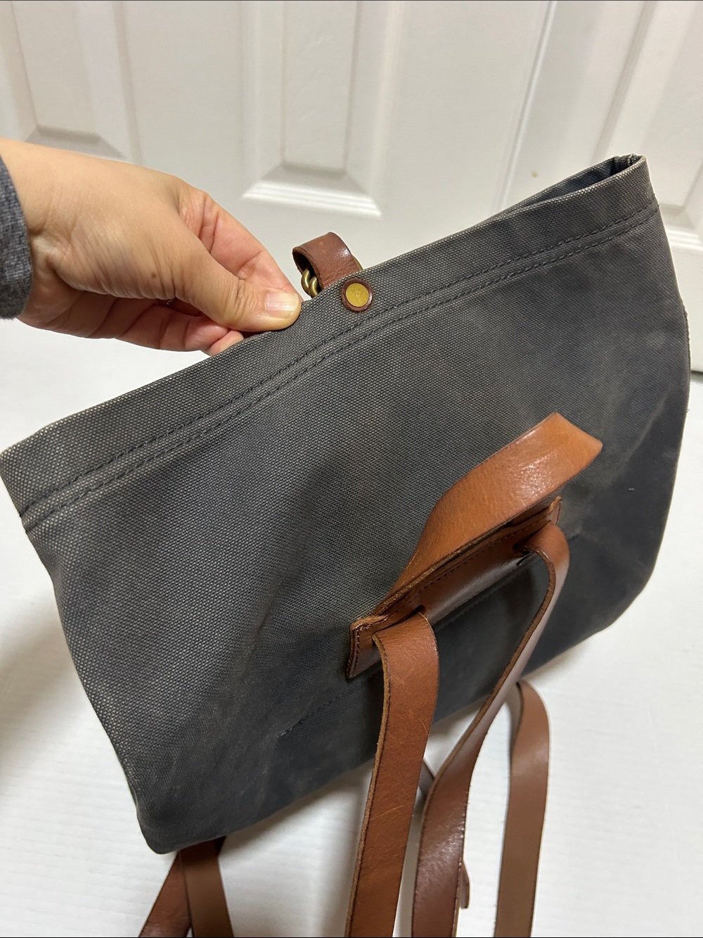 Madewell Canvas Foldover Backpack - Picture 5 of 12